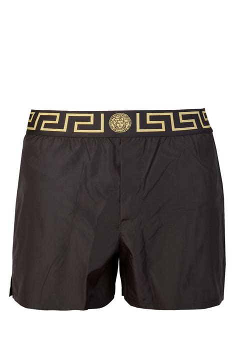 versace swim shorts black